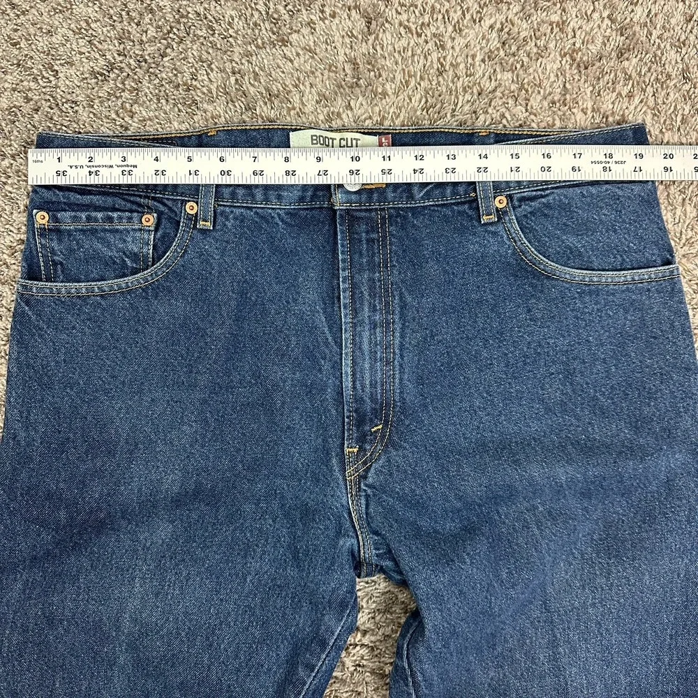 Levis 517 Jeans Mens 40x30 Blue Denim Bootcut Fit Medium Wash Red Tab Cotton y2k